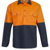 WS4256 2TONE HALF PLKET SHT W GUSSET