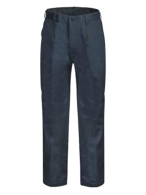 SINGLE PLEAT COTTON PANT LONG