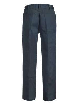 SINGLE PLEAT COTTON PANT LONG