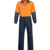 WC3059 HI VIS P/C COVERALLS