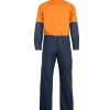 HI VIS P/C COVERALLS