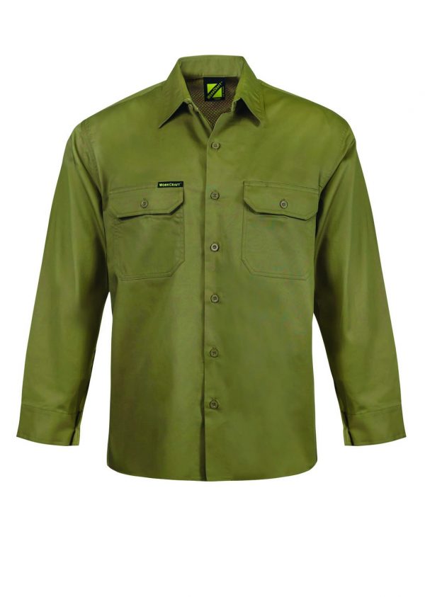 AIW WT04HV COTTON DRILL WORK SHIRT main image 0
