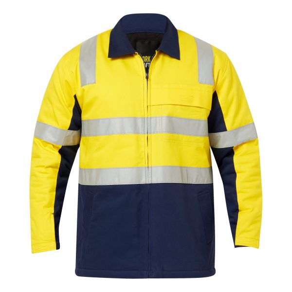 HIVIS COTTON REFLECTIVE JACKET workcraft