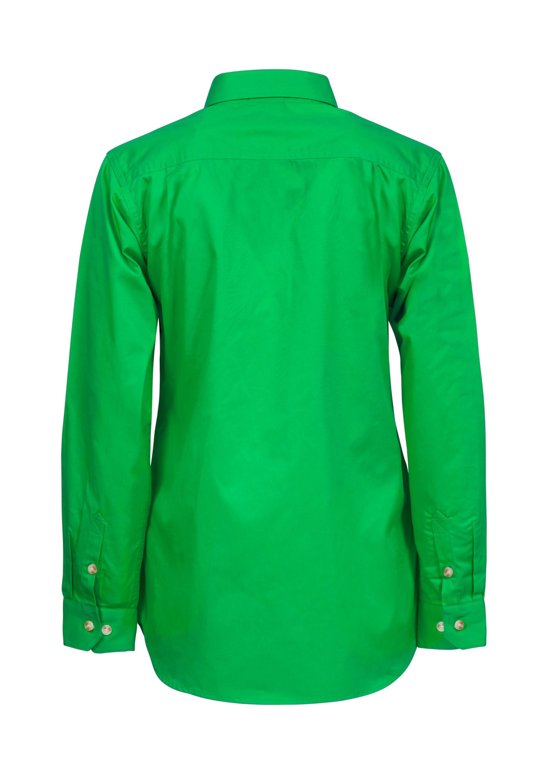 LADIES LIGHTWEIGHT LONG SLEEVE CLOSED FRONT COTTON DRILL SHIRT workcraft