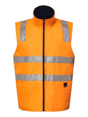 VIC RAIL HI VIS REVERSIBLE FLEECE REFLECTIVE VEST