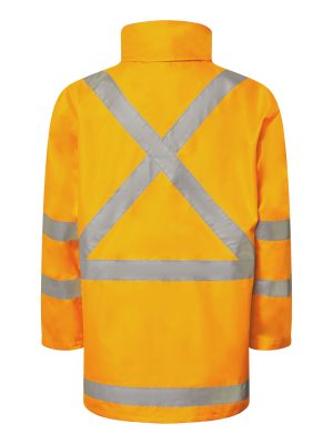 HI VIS 6 IN 1 NSW RAIL X-TAPE JACKET WITH REMOVABLE SLEEVES